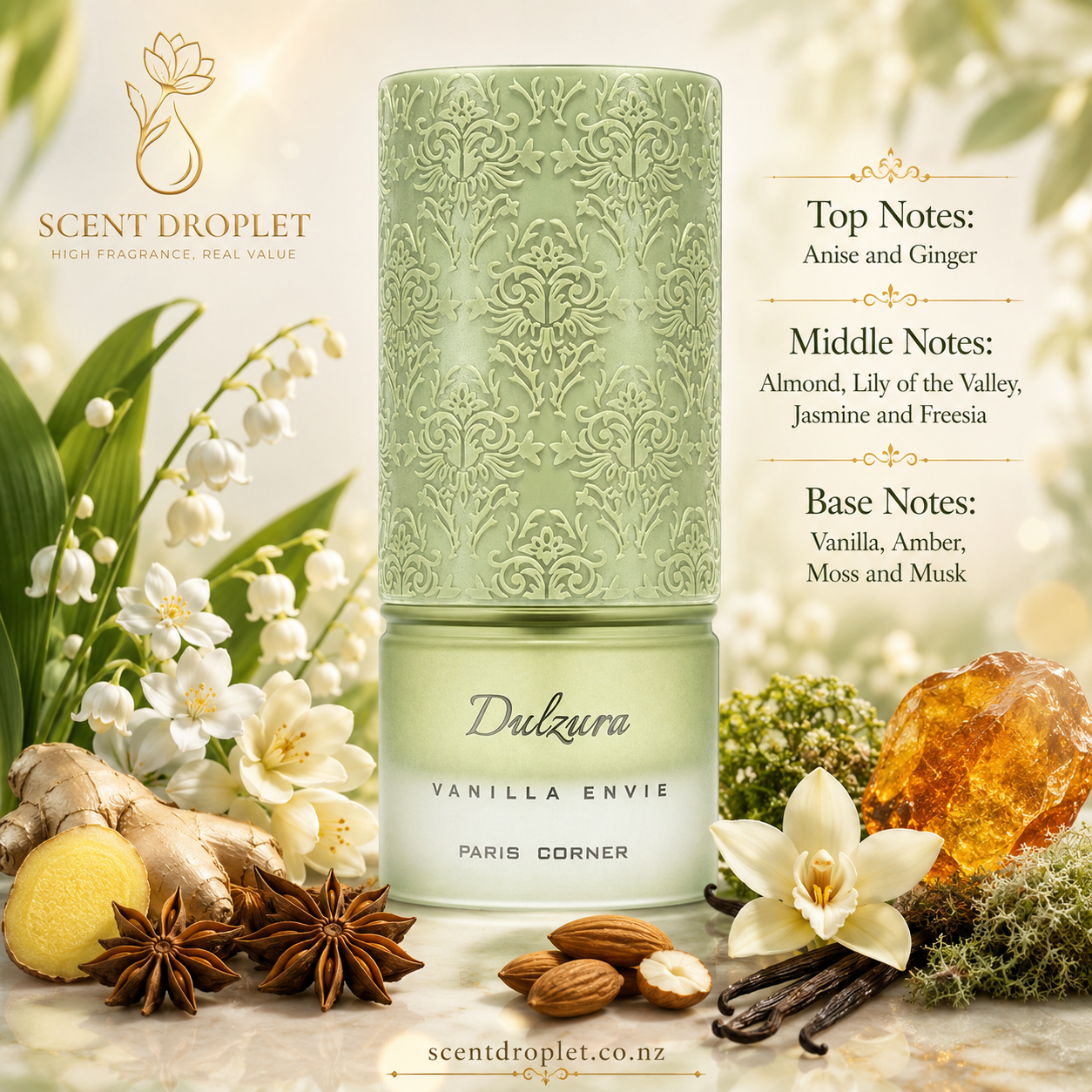 Dulzura Vanilla Envie by Paris Corner fragrance notes