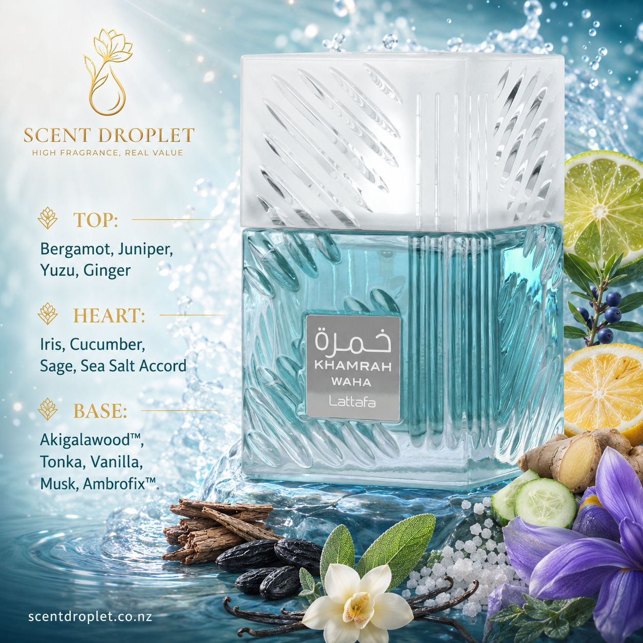 Khamrah Waha by Lattafa fragrance notes
