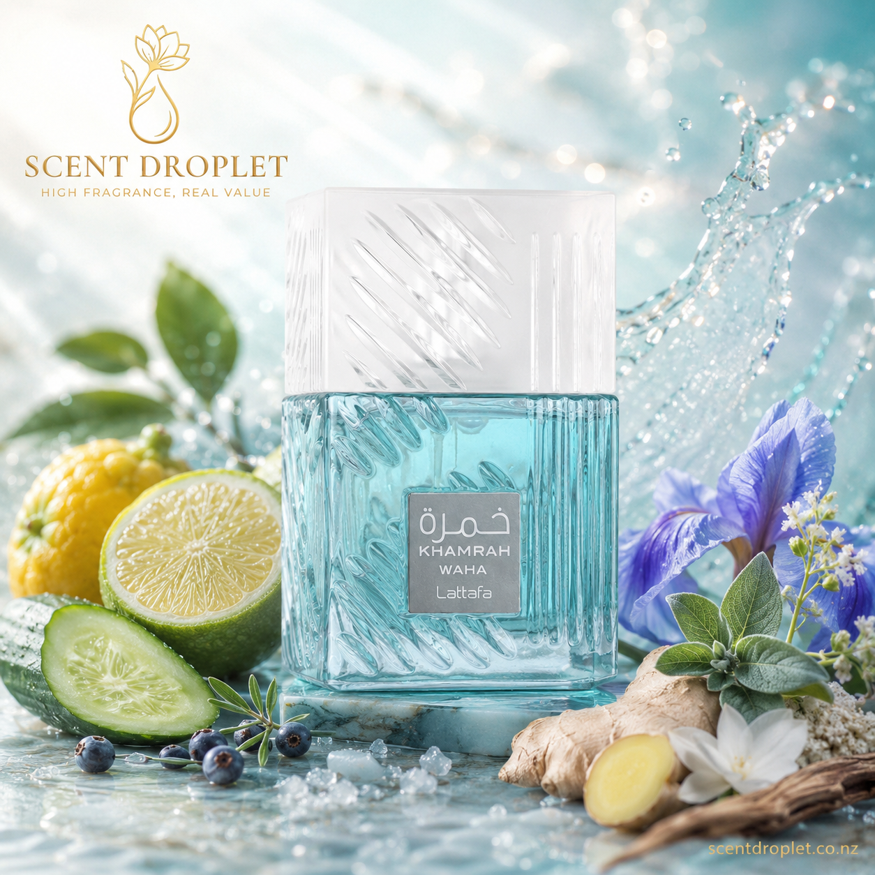 Khamrah Waha by Lattafa fragrance bottle