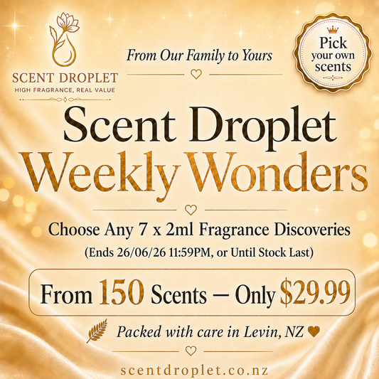 Scent Droplet Weekly Wonders – Choose Any 7 x 2ml Fragrance Discoveries (Decants)