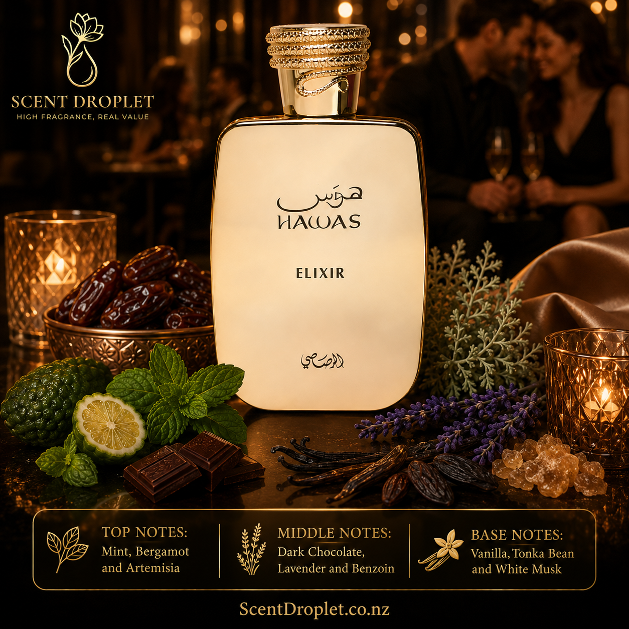 Hawas Elixir by Rasasi Eau de Parfum (Decant)