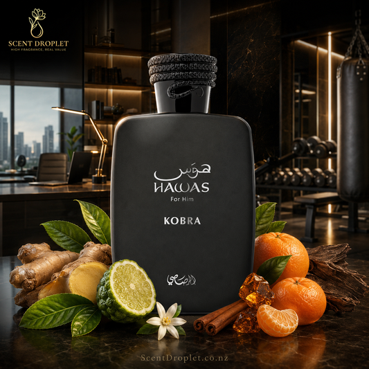 Hawas Kobra by Rasasi Eau de Parfum (Decant)