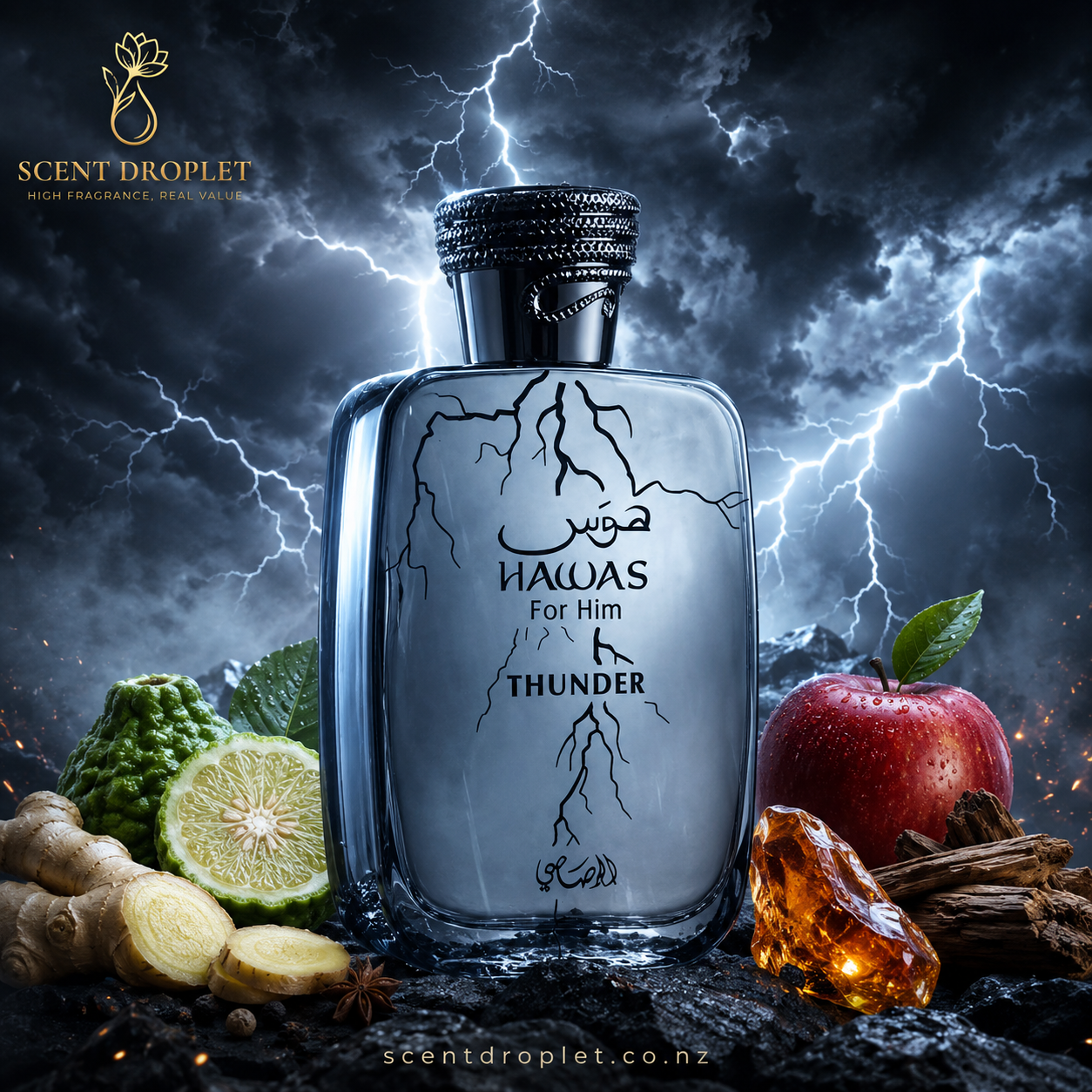 Hawas Thunder by Rasasi Eau de Parfum (Decant)