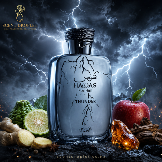 Hawas Thunder by Rasasi Eau de Parfum (Decant)