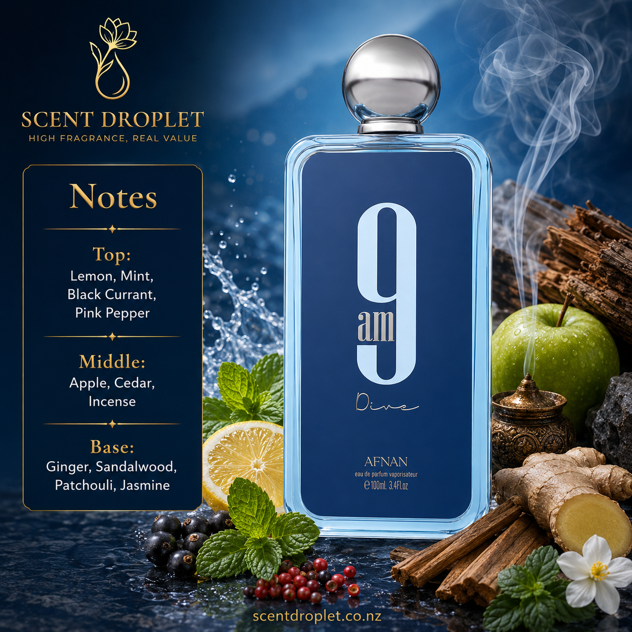 9AM Dive Homme by Afnan Eau de Parfum (Decant)