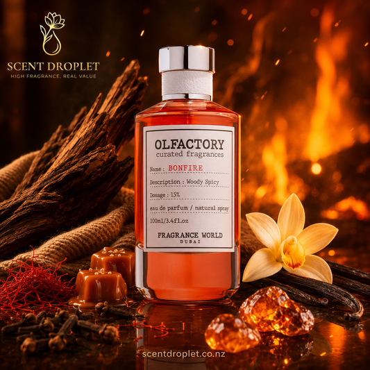 Olfactory Bonfire by Fragrance World EDP (Decant)