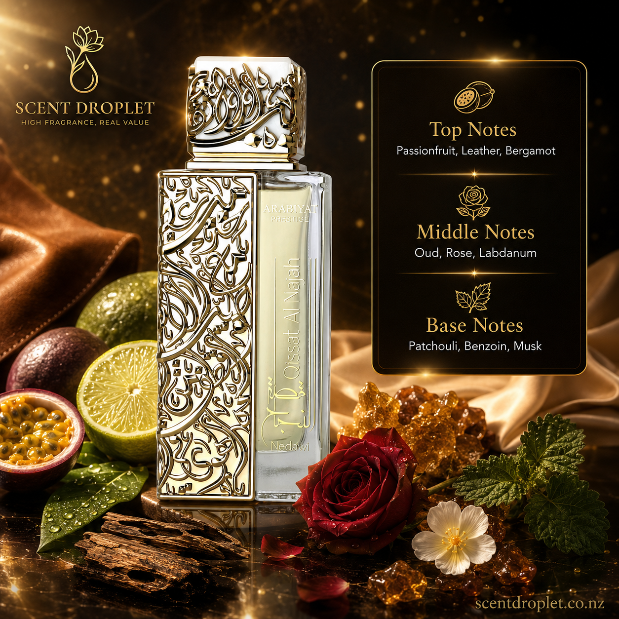 Qissat Al Najah Nedawi by Arabiyat Prestige EDP (Decant)
