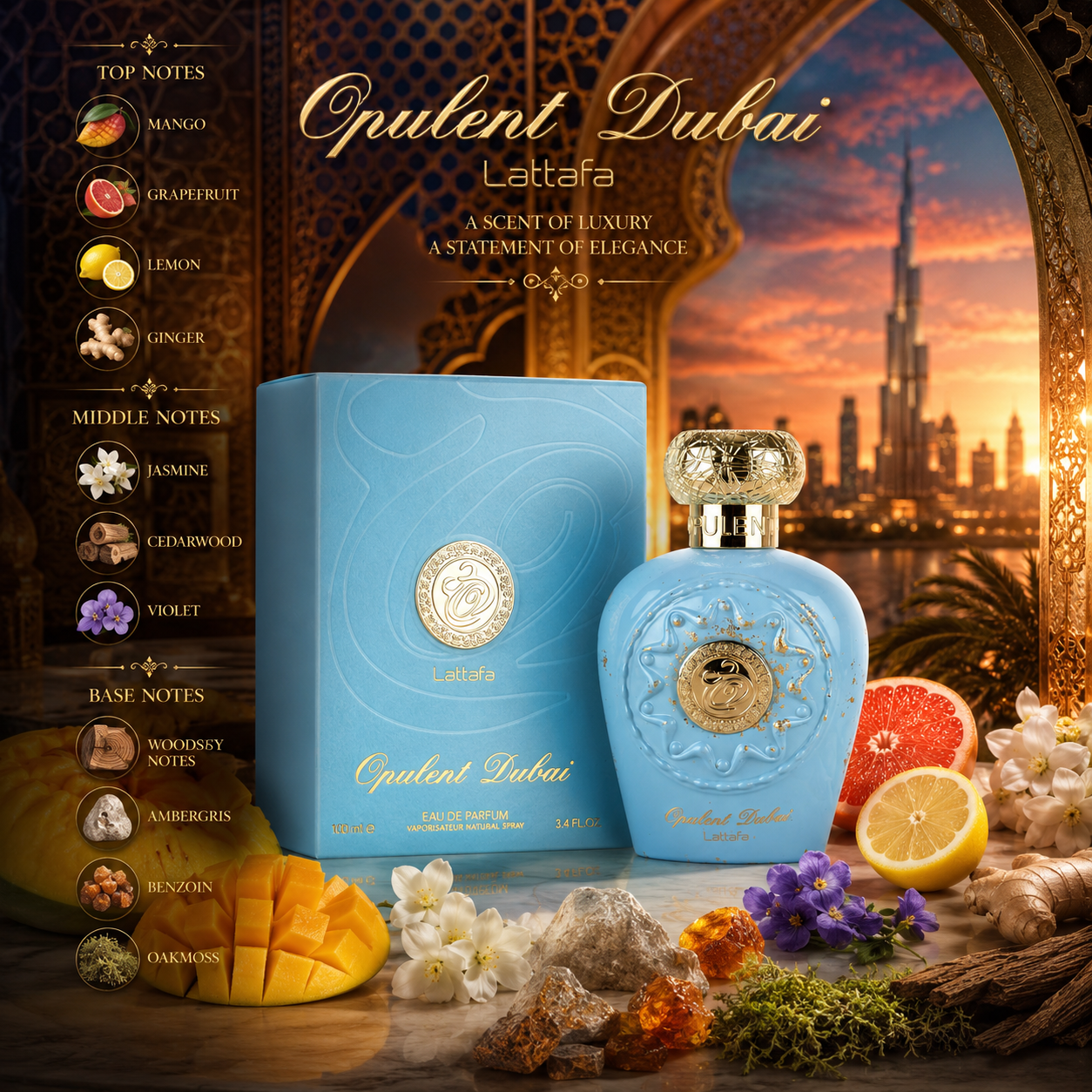 Opulent Dubai by Lattafa EDP (Decant)