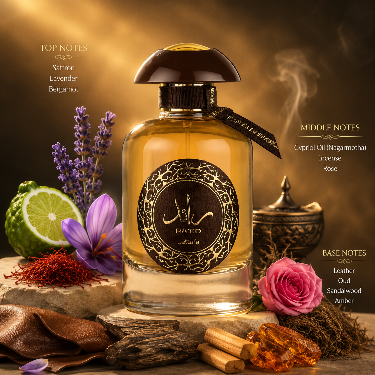Ra'ed Oud by Lattafa EDP (Decant)