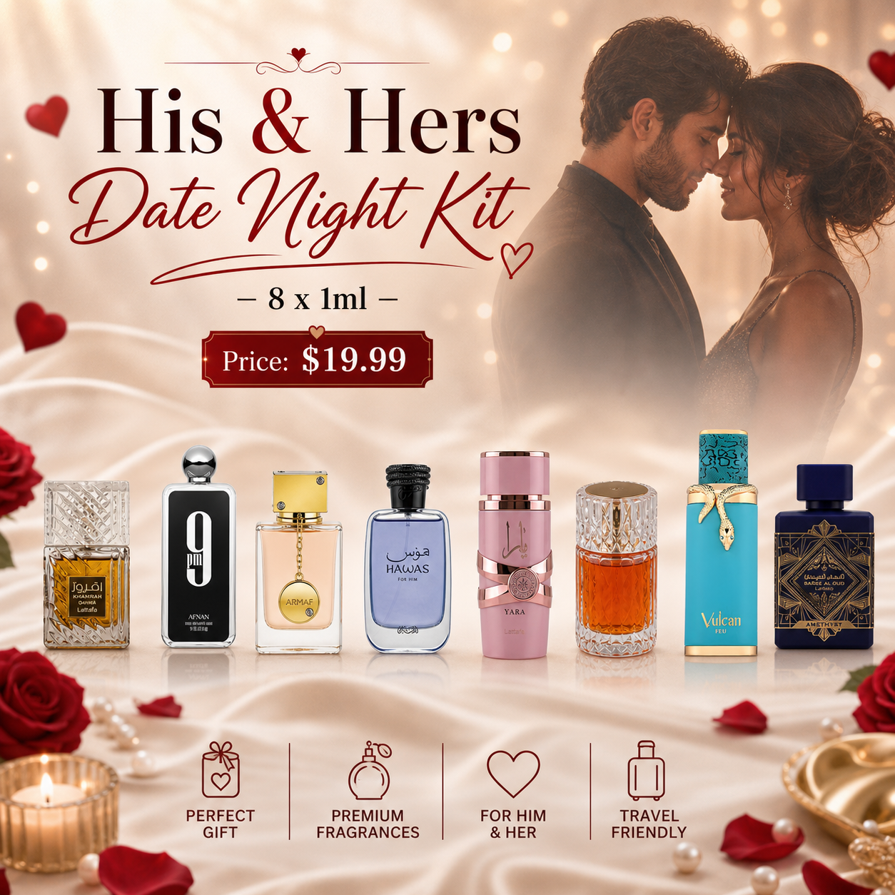 His & Hers Date Night Kit – 8 x 1ml Perfume Decant