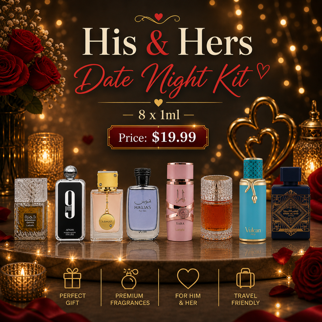 His & Hers Date Night Kit – 8 x 1ml Perfume Decant