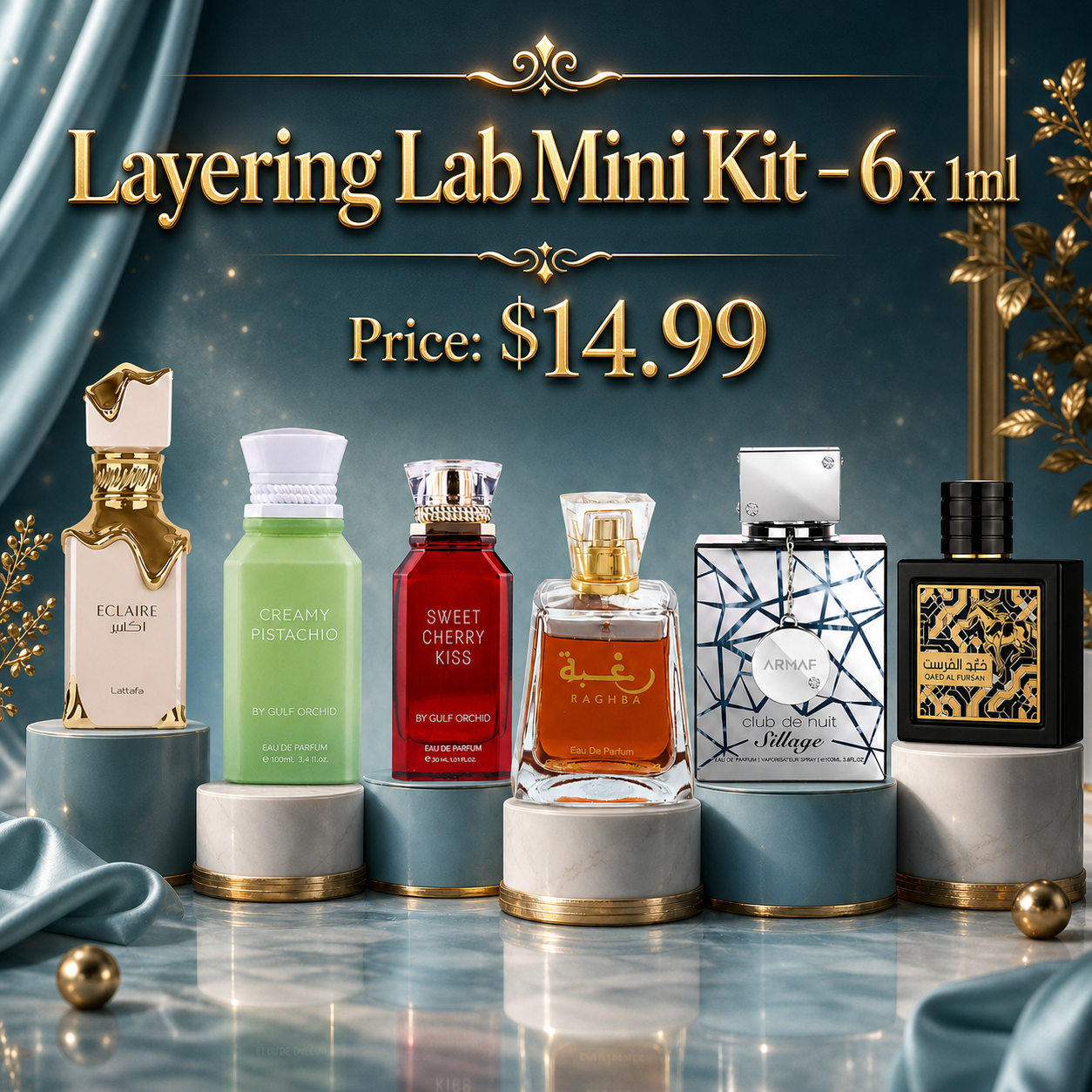 Layering Lab Mini Kit – 6 x 1ml Perfume Decant