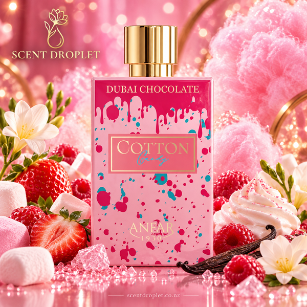 Anfar Cotton Candy Dubai Chocolate Extrait bottle