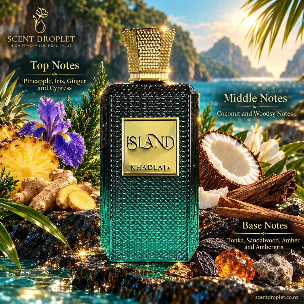 Island by Khadlaj fragrance note breakdown