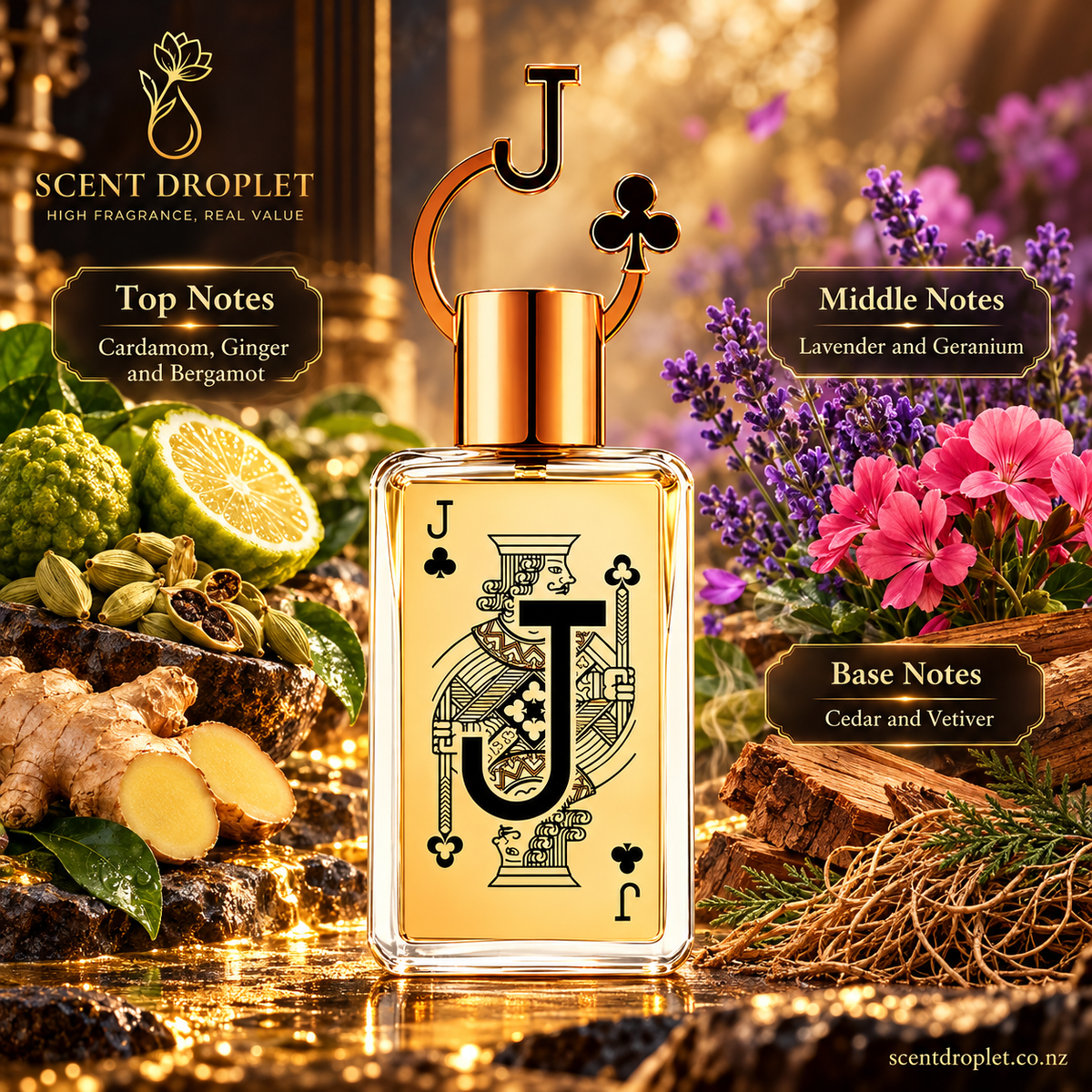 Jack Of Clubs bottle and fragrance notes
