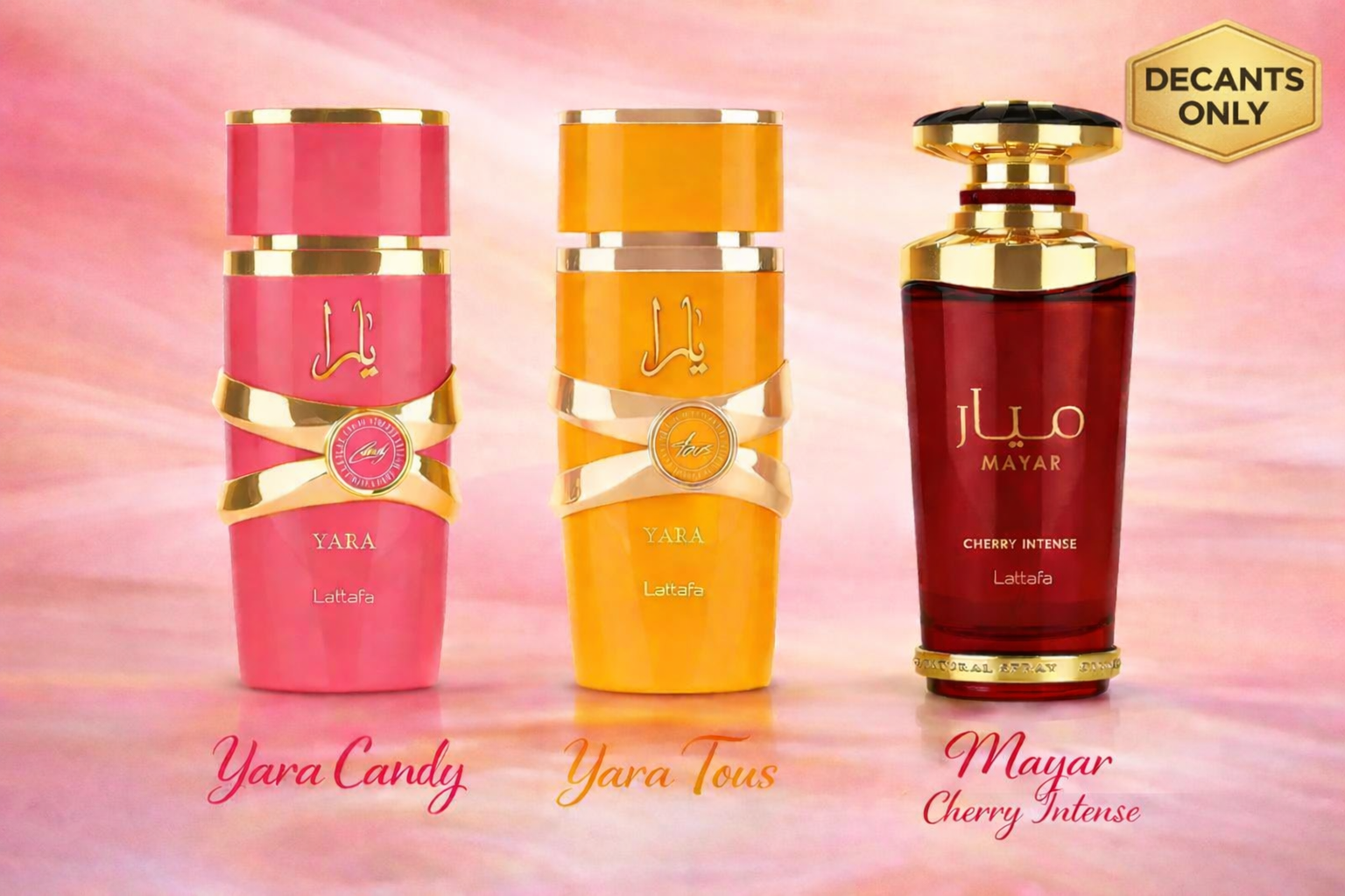 Sweet Girls Bundle (Yara Candy, Yara Tous, Mayar Cherry Intense) – Decant