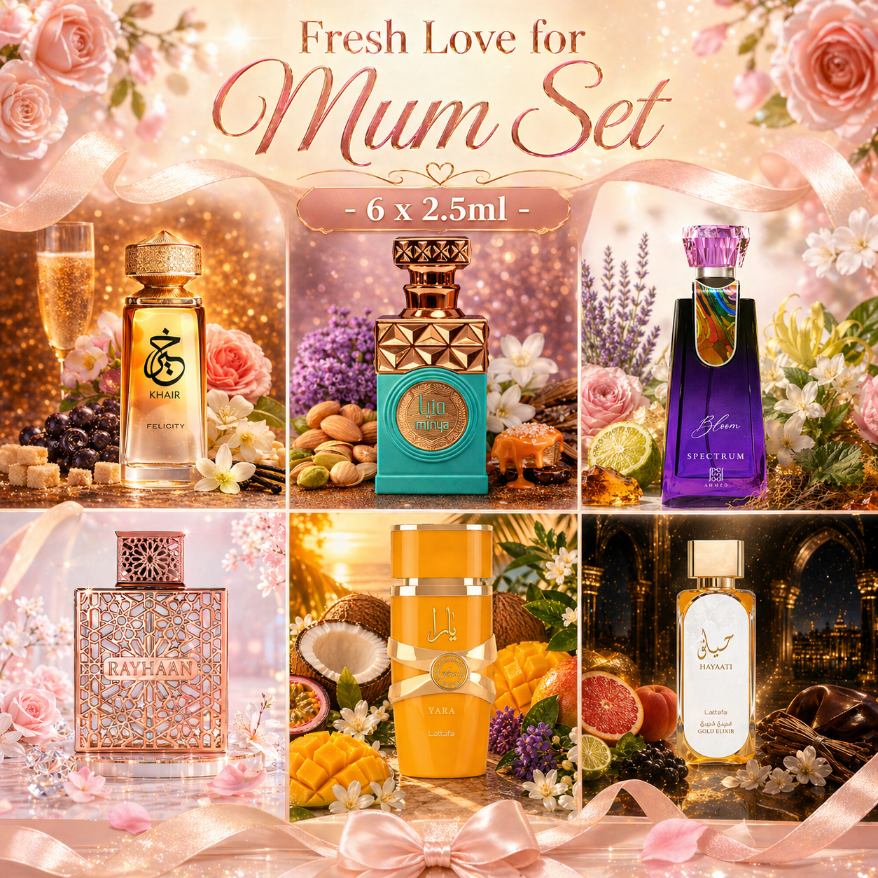 Fresh Love for Mum Set - 6 x 2.5ml (Decant)