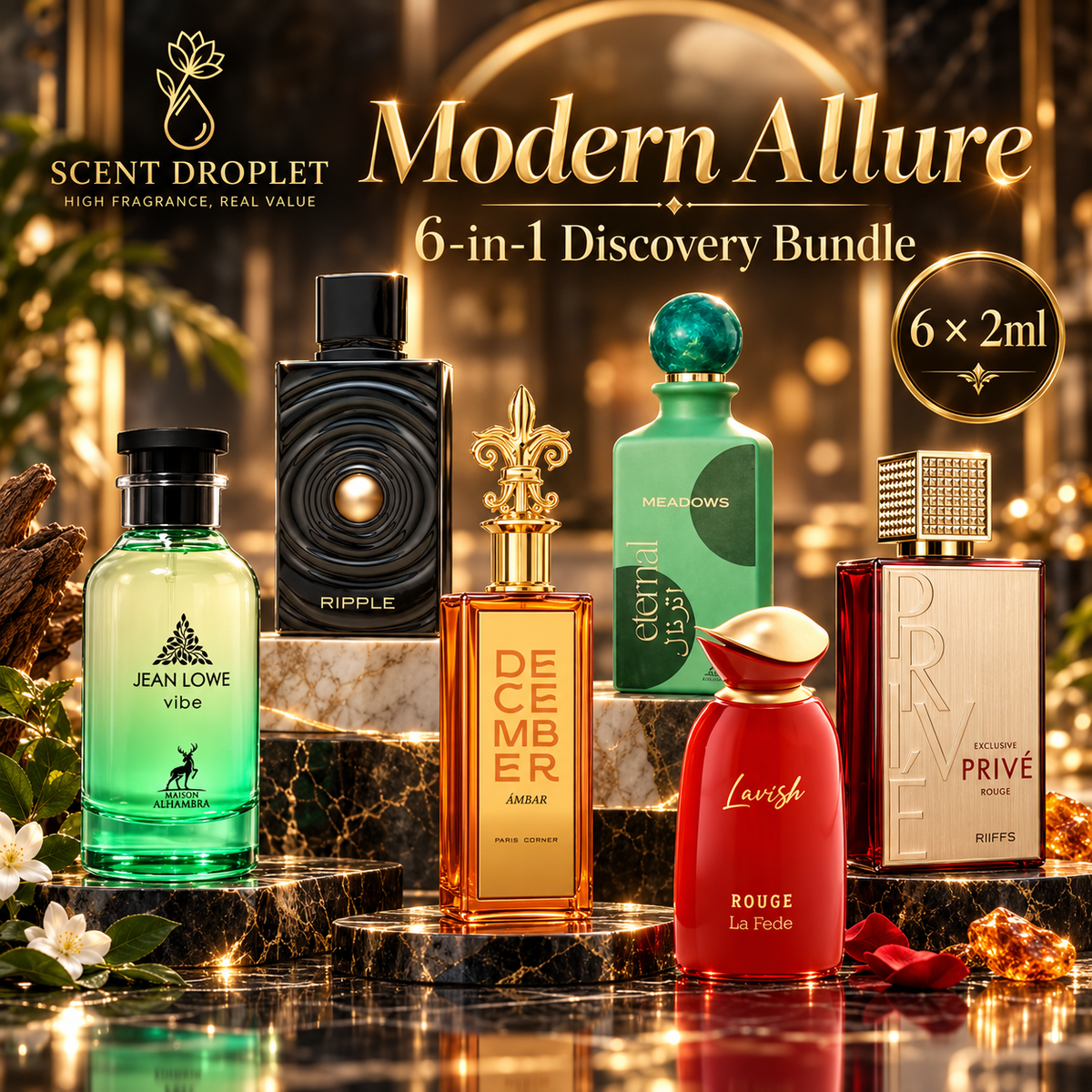 Modern Allure 6-in-1 fragrance discovery bundle