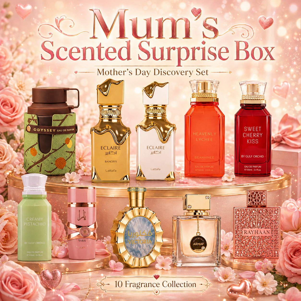Mum's Scented Surprise Box – 10 x 2.5ml Perfume Decants