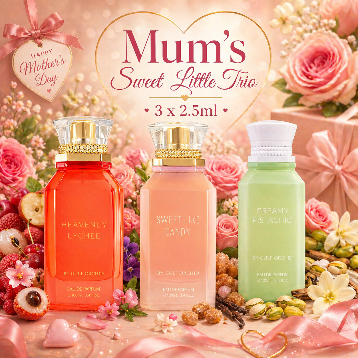 Mum's Sweet Little Trio – 3 x 2.5ml Perfume Decants