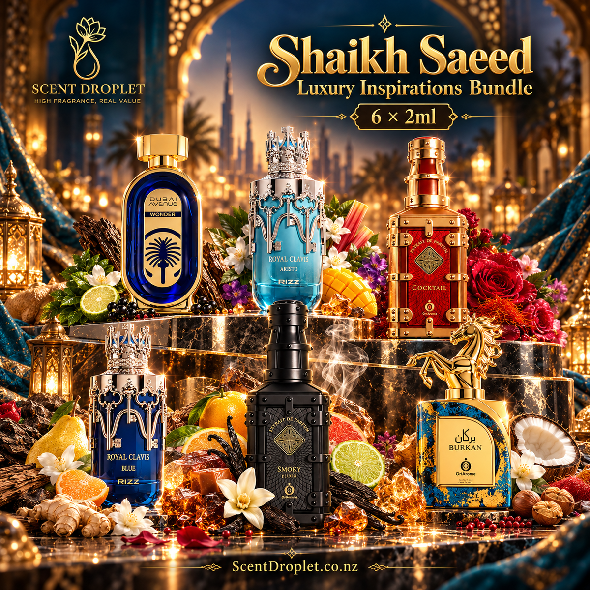 Shaikh Saeed Viral Inspirations Bundle – 6 × 2ml