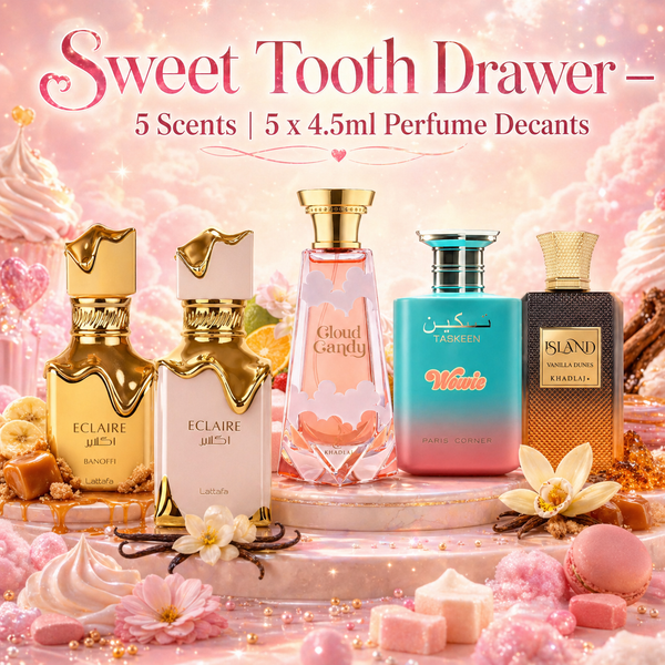 Sweet Tooth Drawer – 5 Scents | 5 x 4.5ml Perfume Decants