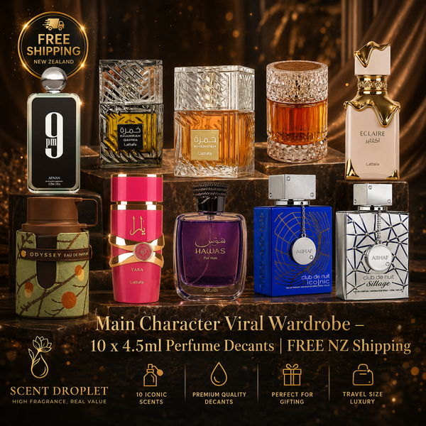 Main Character Viral Wardrobe | 10 x 4.5ml Perfume Decants | FREE NZ Shipping