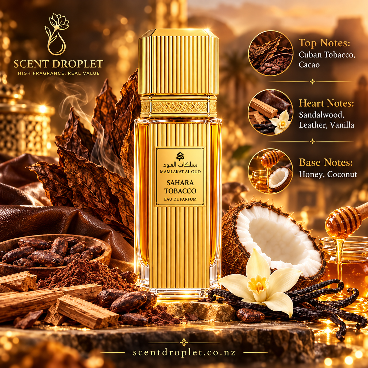 Sahara Tobacco by Mamlakat Al Oud EDP (Decant)